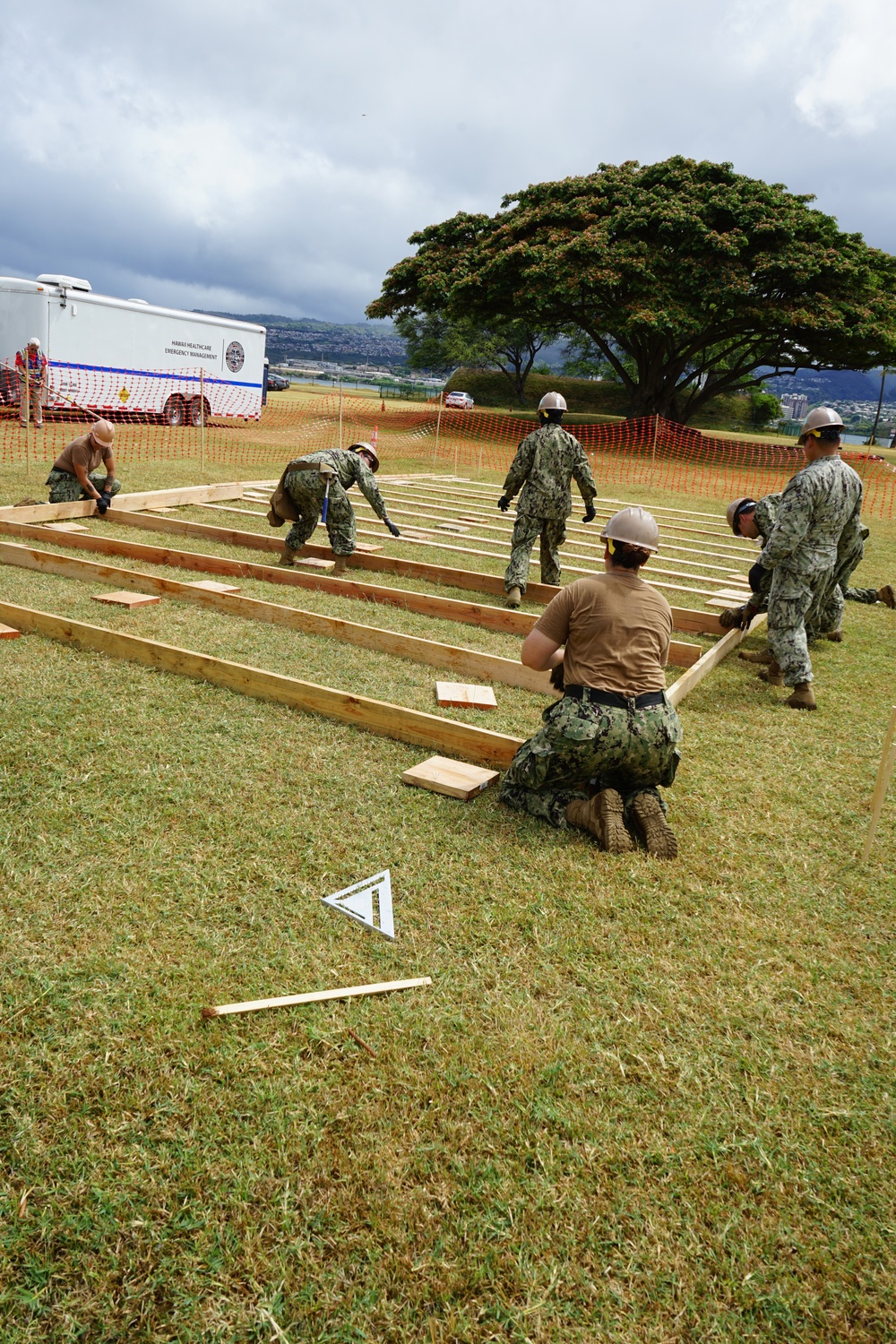 Seabees Build Hospital Deck