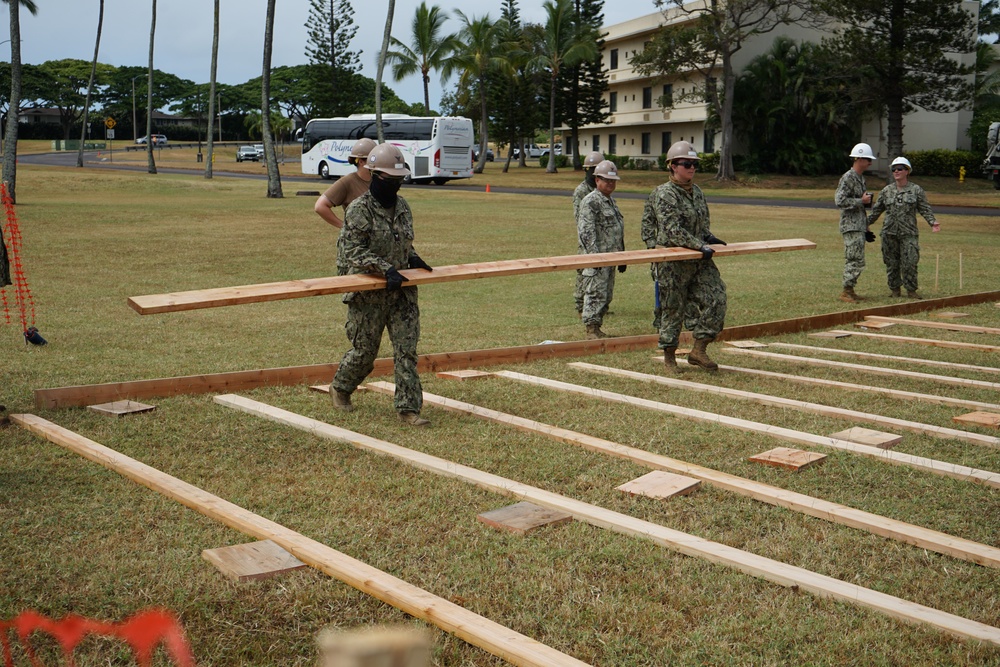 Seabees Build Hospital Deck