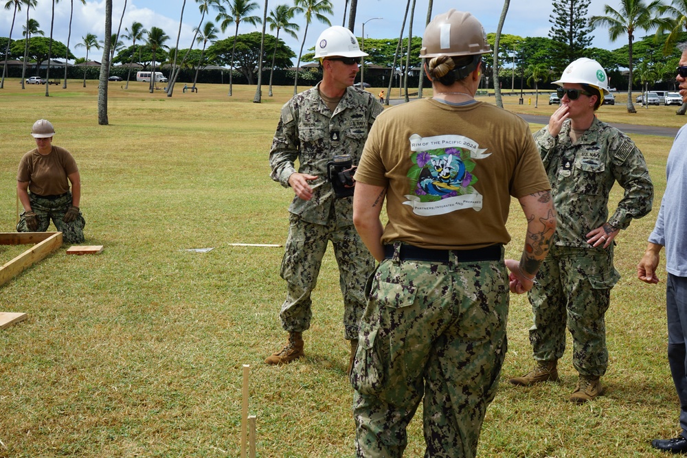 Seabees Build Hospital Deck