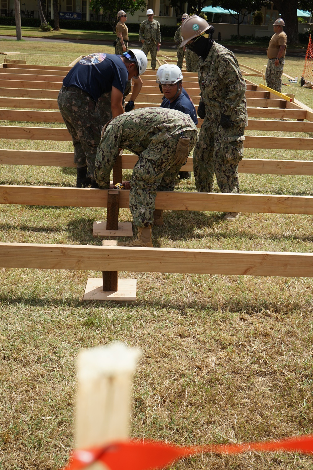 Seabees Build Hospital Deck