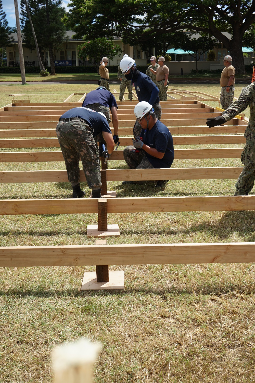 Seabees Build Hospital Deck