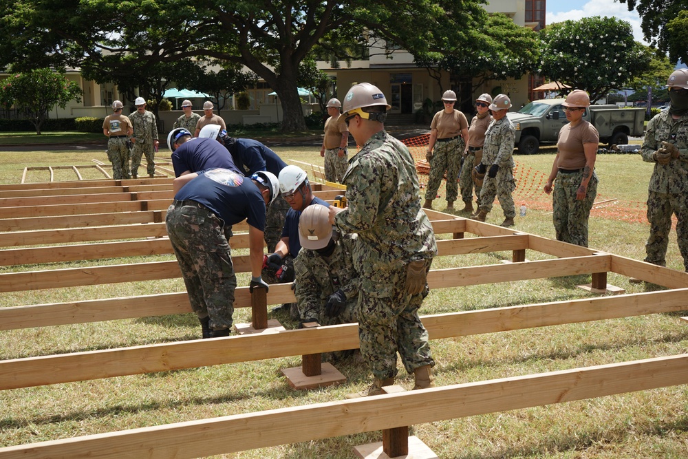 Seabees Build Hospital Deck