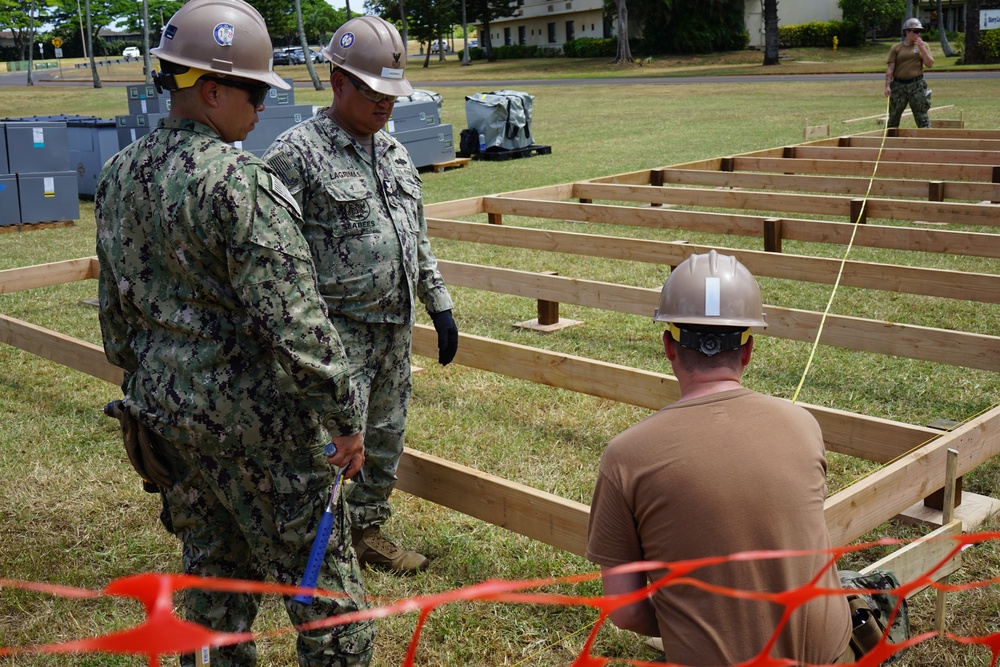 Seabees Build Hospital Deck