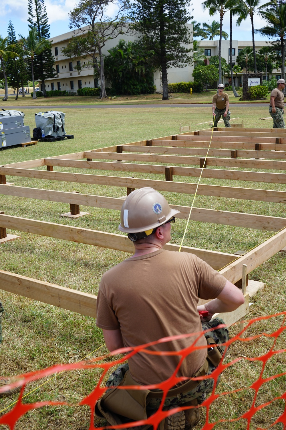 Seabees Build Hospital Deck