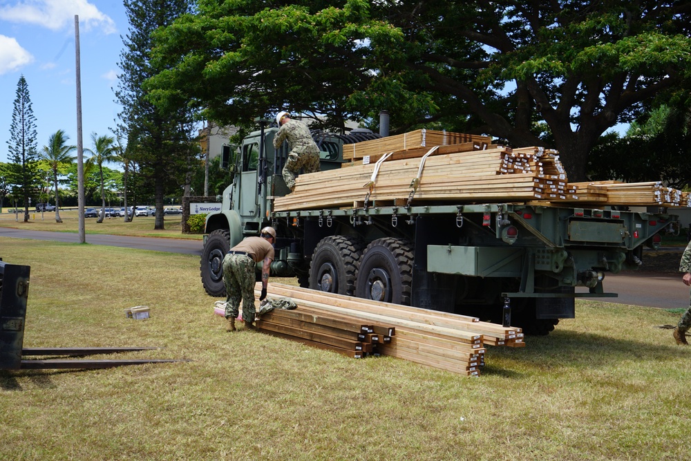 Seabees Build Hospital Deck