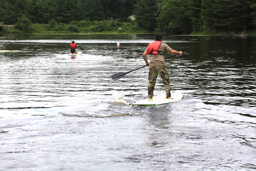 Fort McCoy’s June Triad Nights event held at Suukjak Sep Lake with Lake Adventure Water Relay