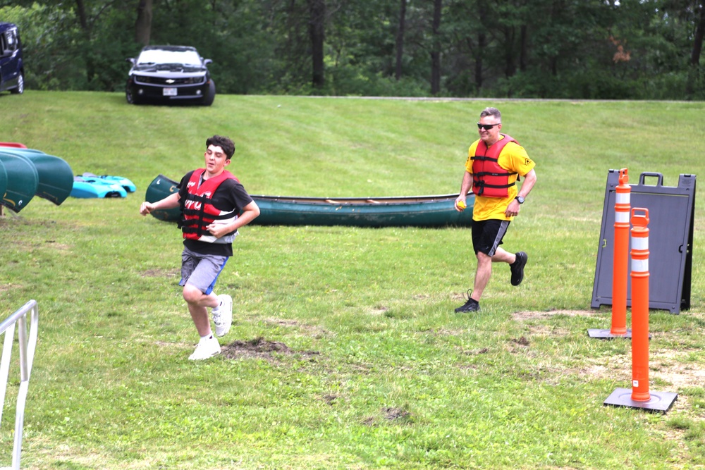 Fort McCoy’s June Triad Nights event held at Suukjak Sep Lake with Lake Adventure Water Relay