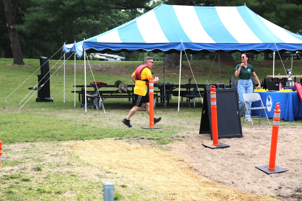 Fort McCoy’s June Triad Nights event held at Suukjak Sep Lake with Lake Adventure Water Relay