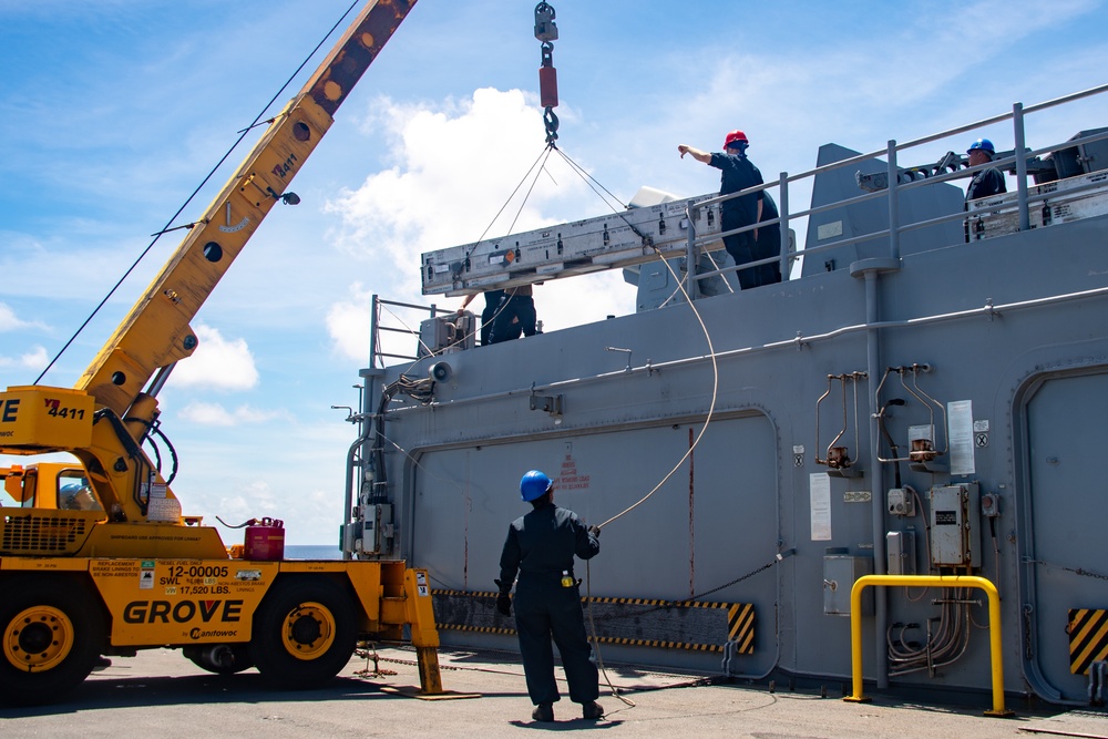 Missile Upload aboard USS America (LHA 6)