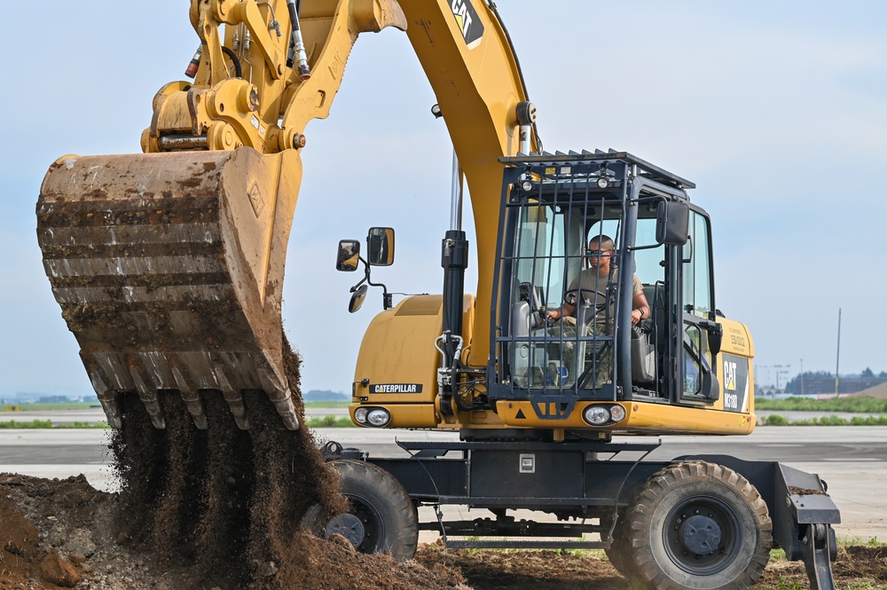 155th Civil Engineering Squadron deployment for training at Yokota Air Base