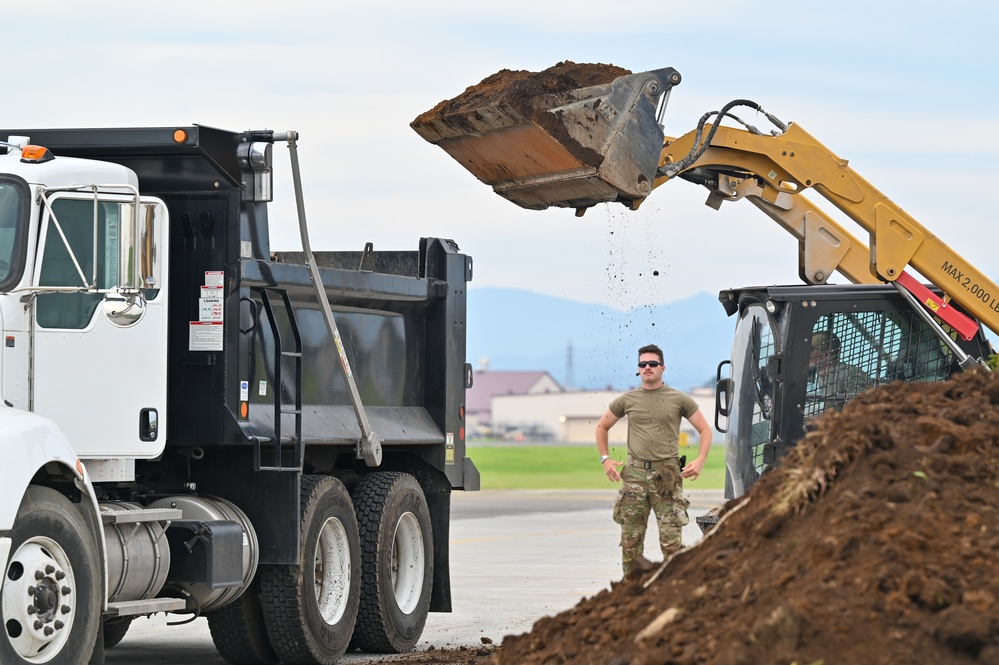 155th Civil Engineering Squadron deployment for training at Yokota Air Base