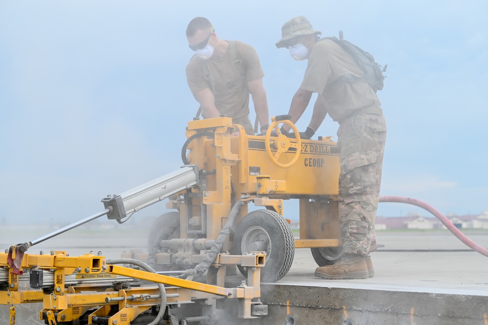 155th Civil Engineering Squadron deployment for training at Yokota Air Base