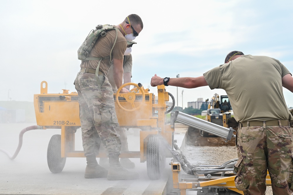 155th Civil Engineering Squadron deployment for training at Yokota Air Base