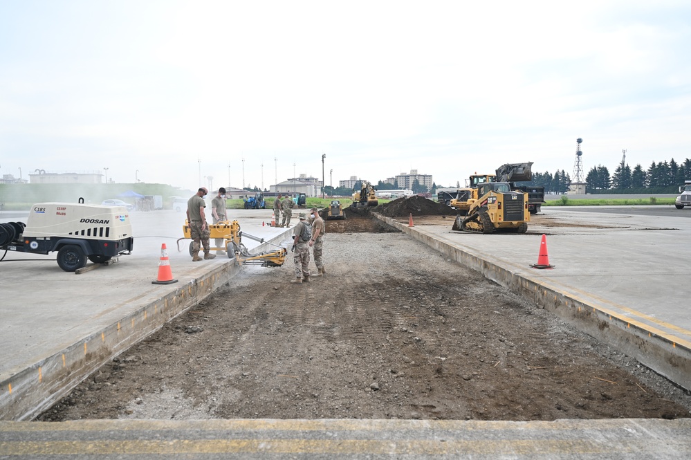 155th Civil Engineering Squadron deployment for training at Yokota Air Base