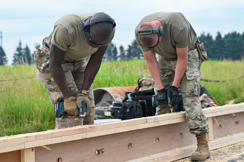 155th Civil Engineering Squadron deployment for training at Yokota Air Base