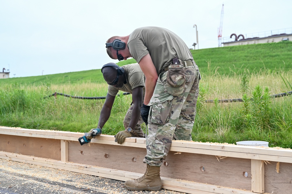 155th Civil Engineering Squadron deployment for training at Yokota Air Base