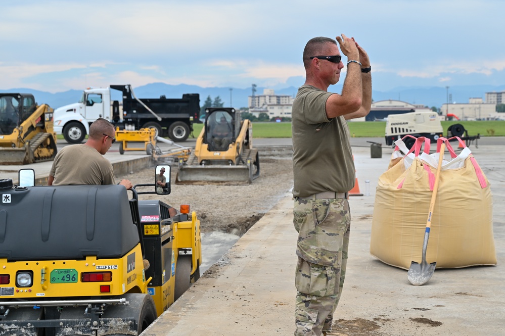 155th Civil Engineering Squadron deployment for training at Yokota Air Base