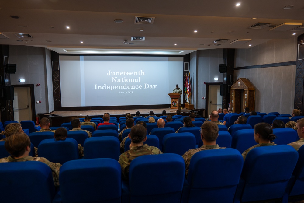 Soldiers celebrate Juneteenth