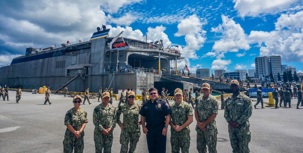 U.S. Naval Hospital Okinawa Coordinated with Sister Services to Move Life-Saving Equipment Across Air, Land and Sea in Support of Emergency Services in Okinawa, Japan