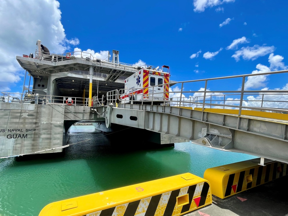 U.S. Naval Hospital Okinawa Coordinated with Sister Services to Move Life-Saving Equipment Across Air, Land and Sea in Support of Emergency Services in Okinawa, Japan