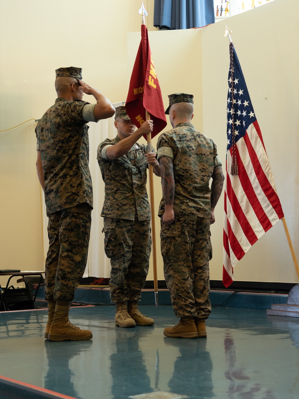 Headquarters Company, Headquarters Battalion, 3d Marine Division Change of Command Ceremony