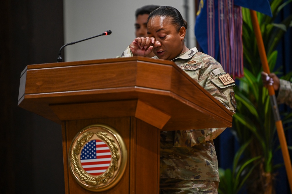 39th Maintenance Squadron change of command ceremony