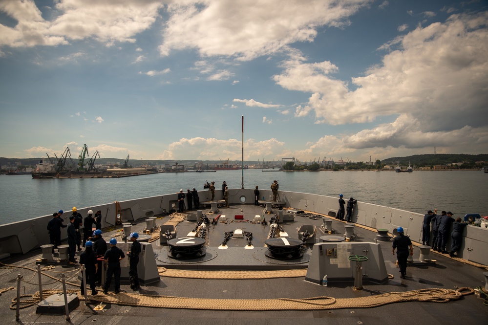 USS New York Arrives In Gdynia, Poland