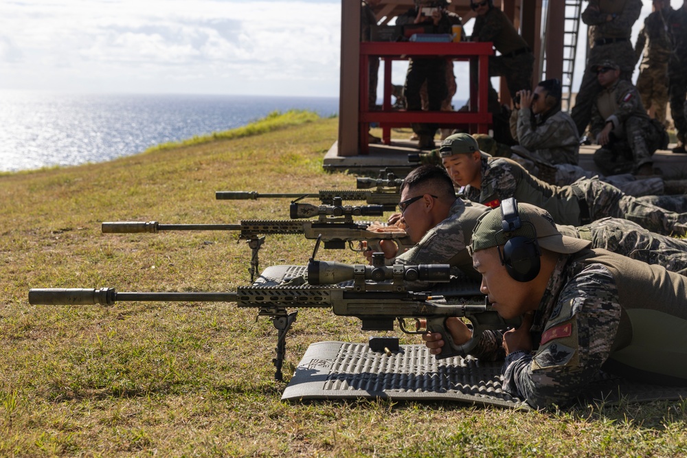 US Marines and partners conduct sniper training during RIMPAC 2024