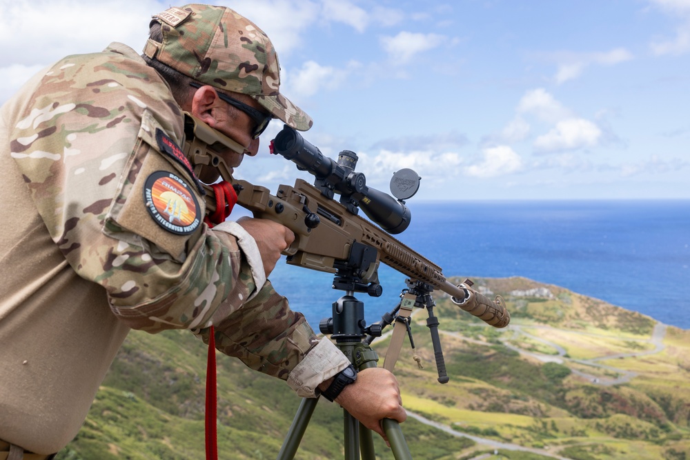 US Marines and partners conduct sniper training during RIMPAC 2024
