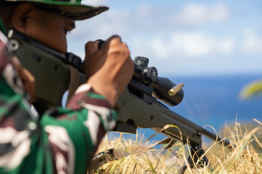 US Marines and partners conduct sniper training during RIMPAC 2024