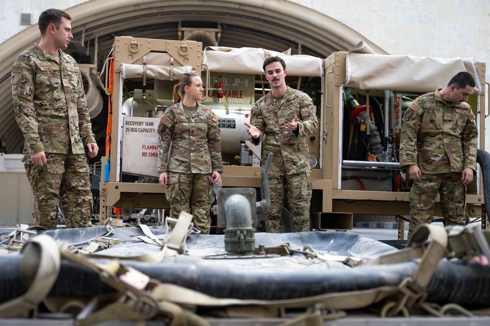 POL Airmen showcase fuel bladder refueling