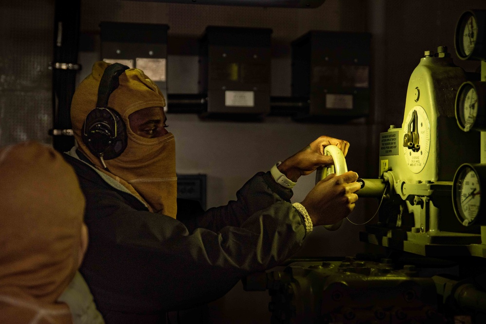 USS Ronald Reagan (CVN 76) conducts a general quarters drill