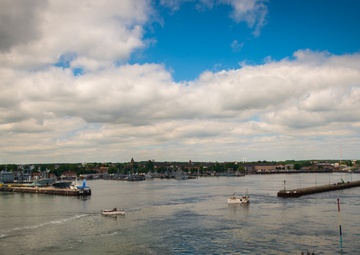 USS New York Departs Kiel, Germany