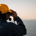 USS New York Transits The Strait Of Dover