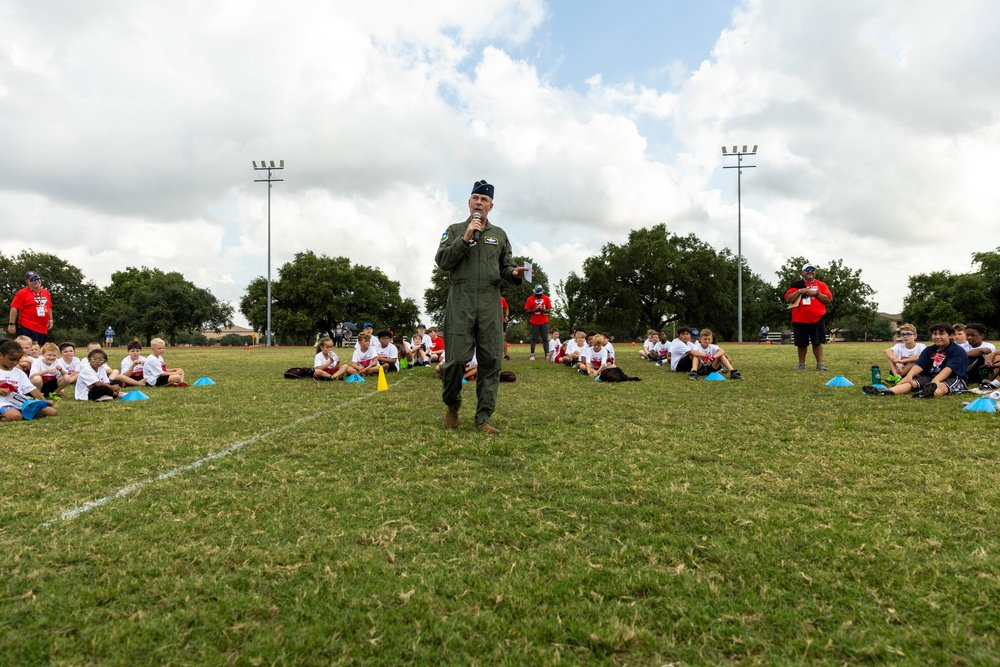 JBSA, AAFES NFL Youth Football Camp