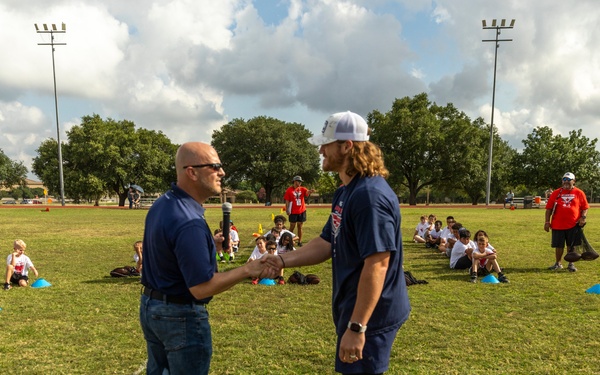 JBSA, AAFES NFL Youth Football Camp