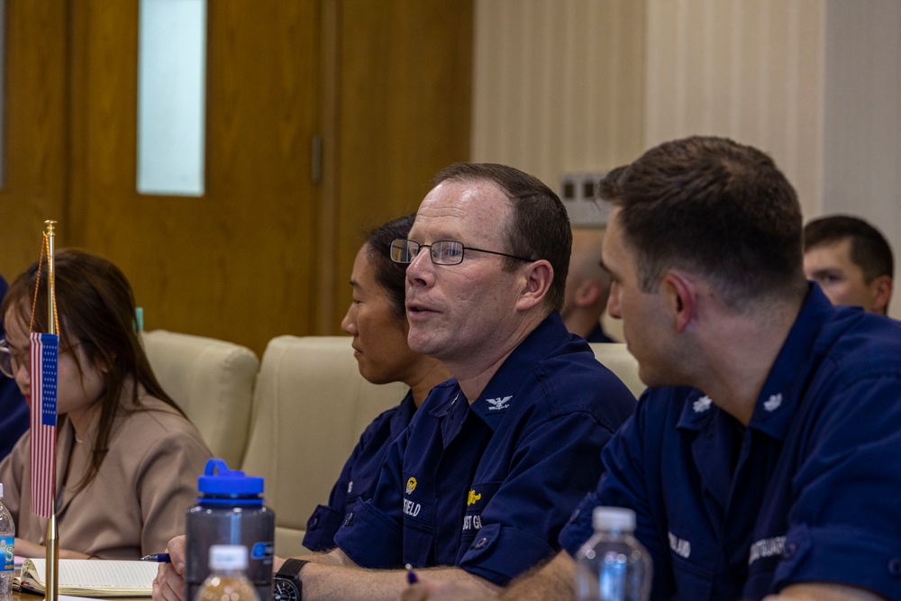 USCGC Waesche leaders attend Illegal, Unreported, and Unregulated Fishing (IUUF) exchange