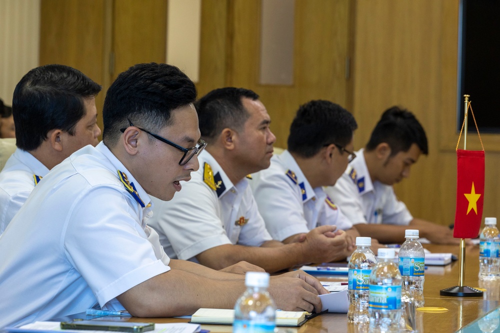 USCGC Waesche leaders attend Illegal, Unreported, and Unregulated Fishing (IUUF) exchange