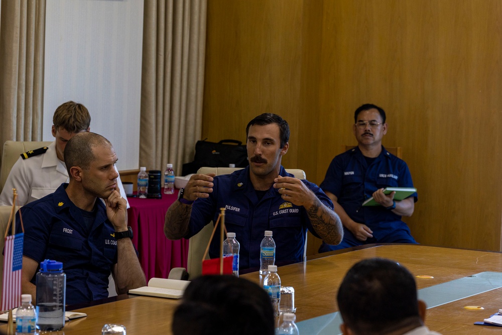 USCGC Waesche leaders attend Illegal, Unreported, and Unregulated (IUUF) exchange