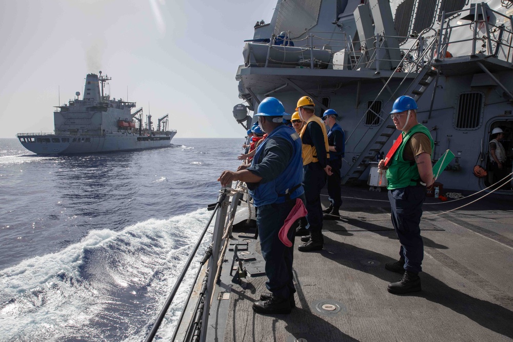 USS Paul Ignatius (DDG 117) Conducts RAS with Replenishment Oiler USNS Patuxent
