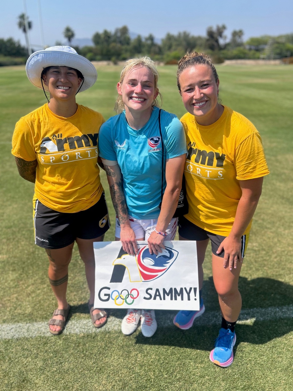 All-Army Women's Rugby Team attend practice session with Team USA Women's Rugby Sevens Team