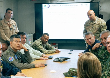 General Richardson visits USS George Washington