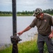 Levee Inspection Team in Papillion Creek, Nebraska June 28, 2024