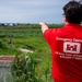 Levee Inspection Team in Papillion Creek, Nebraska June 28, 2024