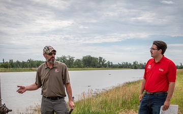 Levee Inspection Team in Papillion Creek, Nebraska June 28, 2024