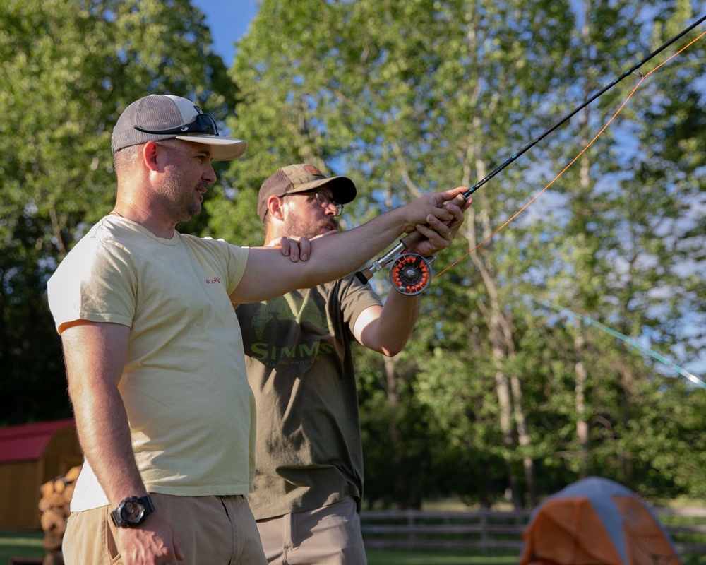 Kearsarge Sailors Attend a Fly Fishing Retreat