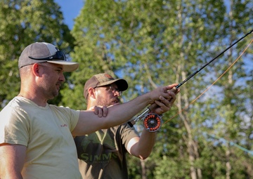 Kearsarge Sailors Attend a Fly Fishing Retreat