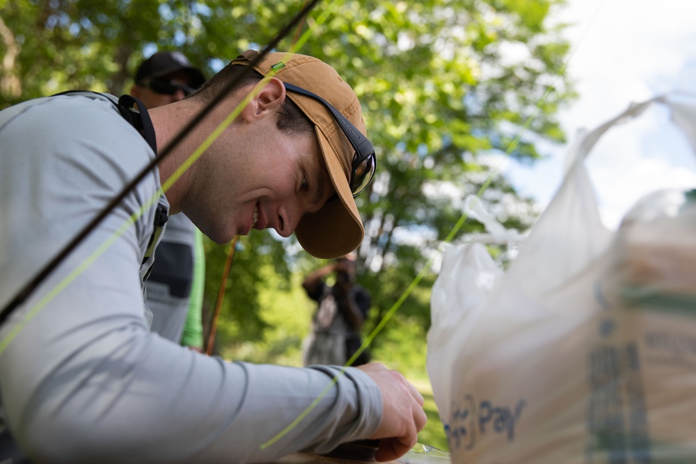 Kearsarge Sailors Attend a Fly Fishing Retreat