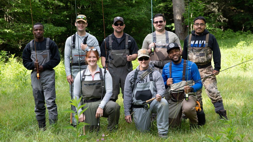 Kearsarge Sailors Attend a Fly Fishing Retreat