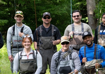 Kearsarge Sailors Attend a Fly Fishing Retreat
